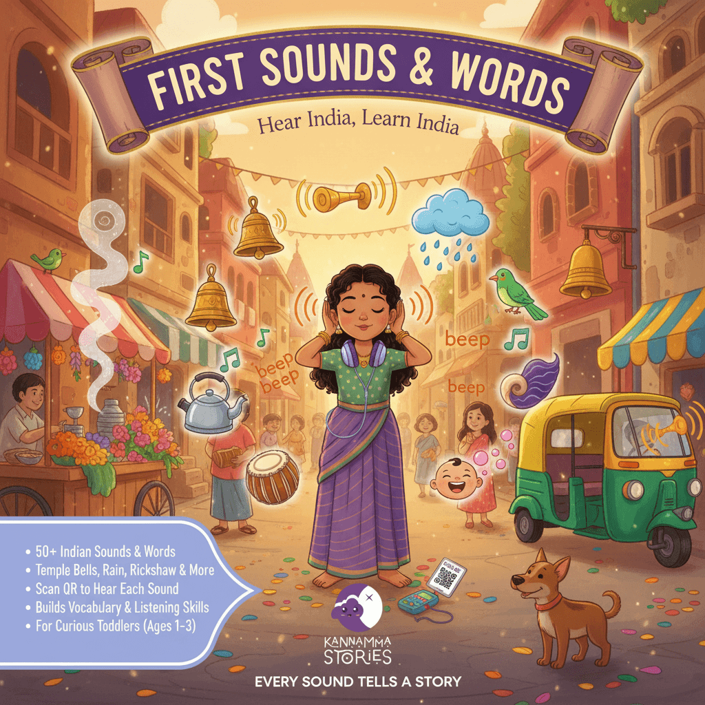 First Sounds & Words — audio coloring book bundle by Kannamma Stories