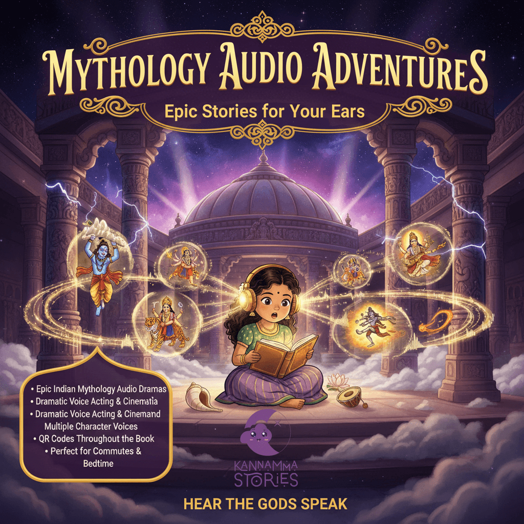 Mythology Audio Adventures — audio coloring book bundle by Kannamma Stories