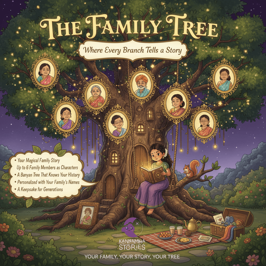 The Family Tree -- personalized by Kannamma Stories