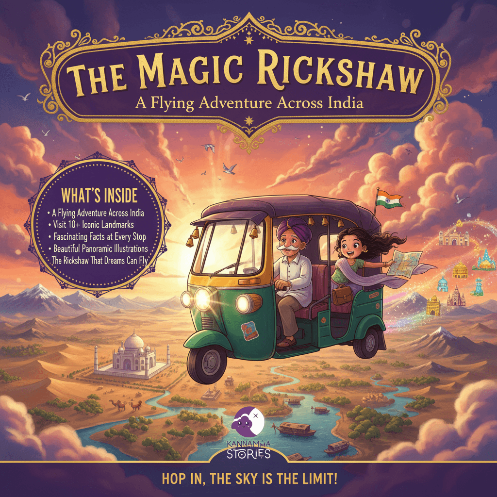 The Magic Rickshaw -- personalized by Kannamma Stories