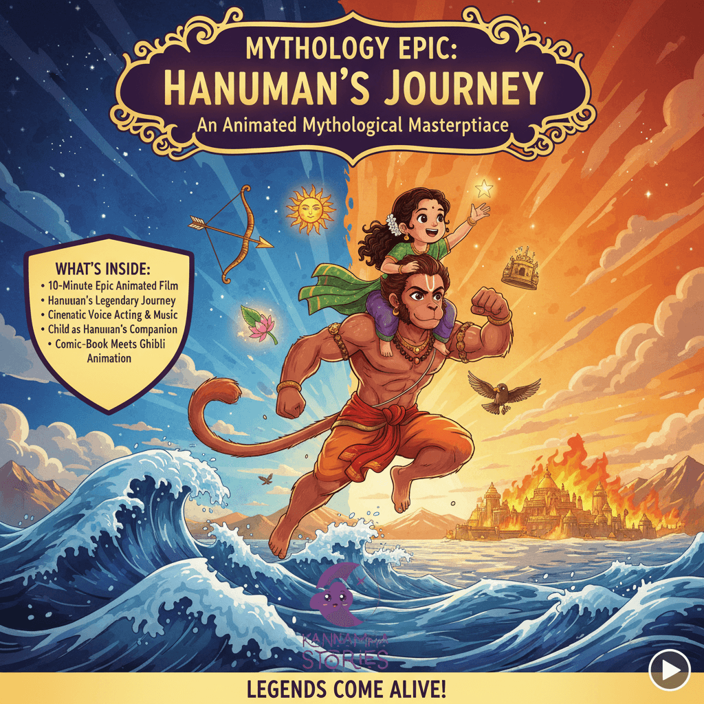 Mythology Epic: Hanuman's Journey -- personalized by Kannamma Stories