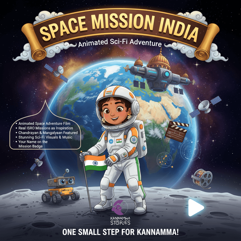 Space Mission India -- personalized by Kannamma Stories