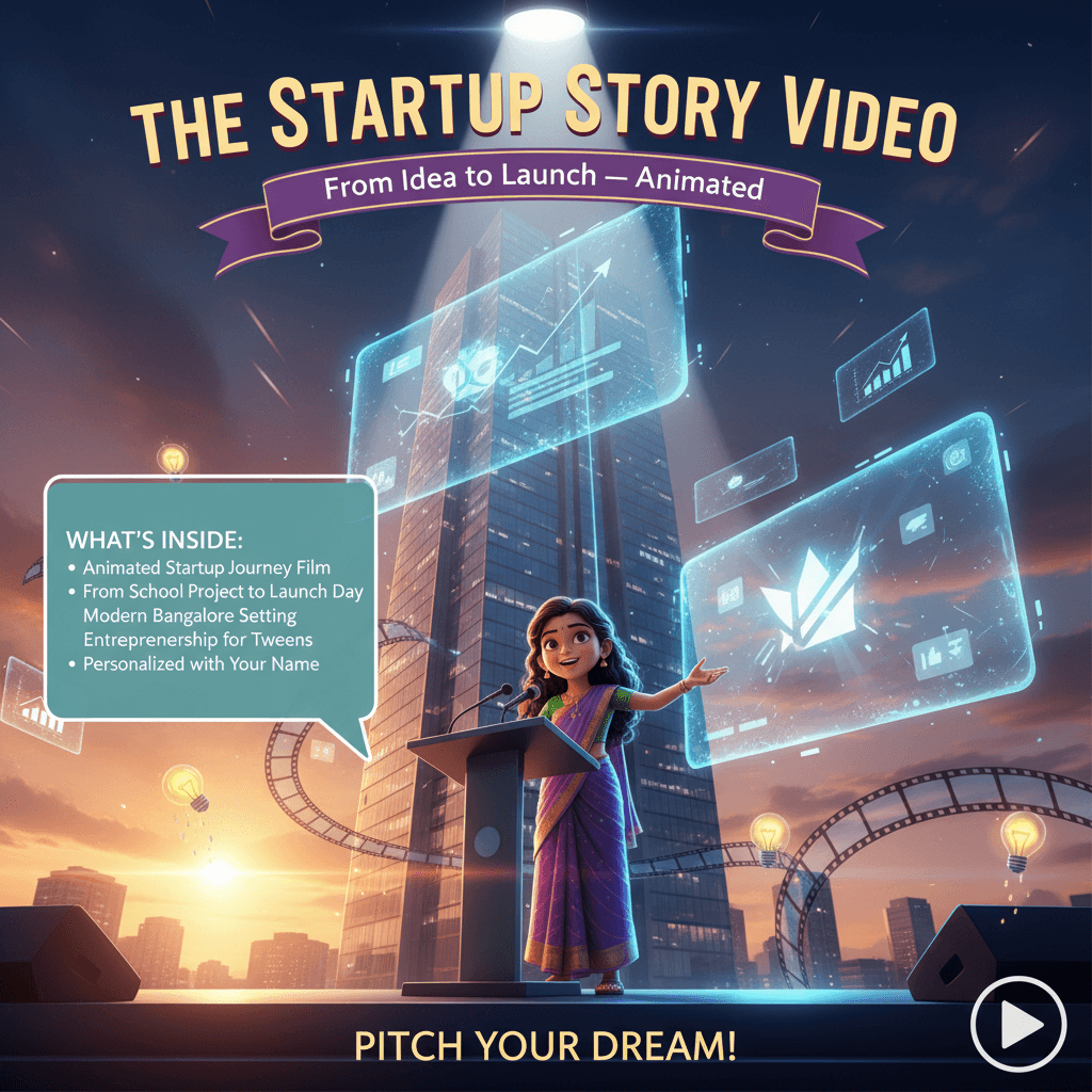 The Startup Story -- personalized by Kannamma Stories